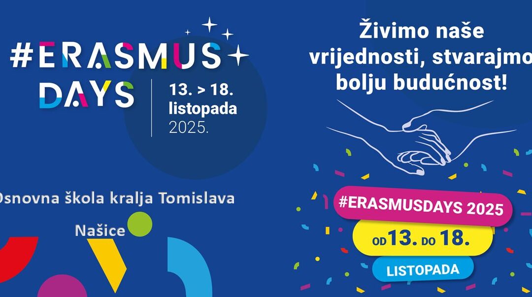 Najava Dana Erasmusa u Osnovnoj školi kralja Tomislava, Našice
