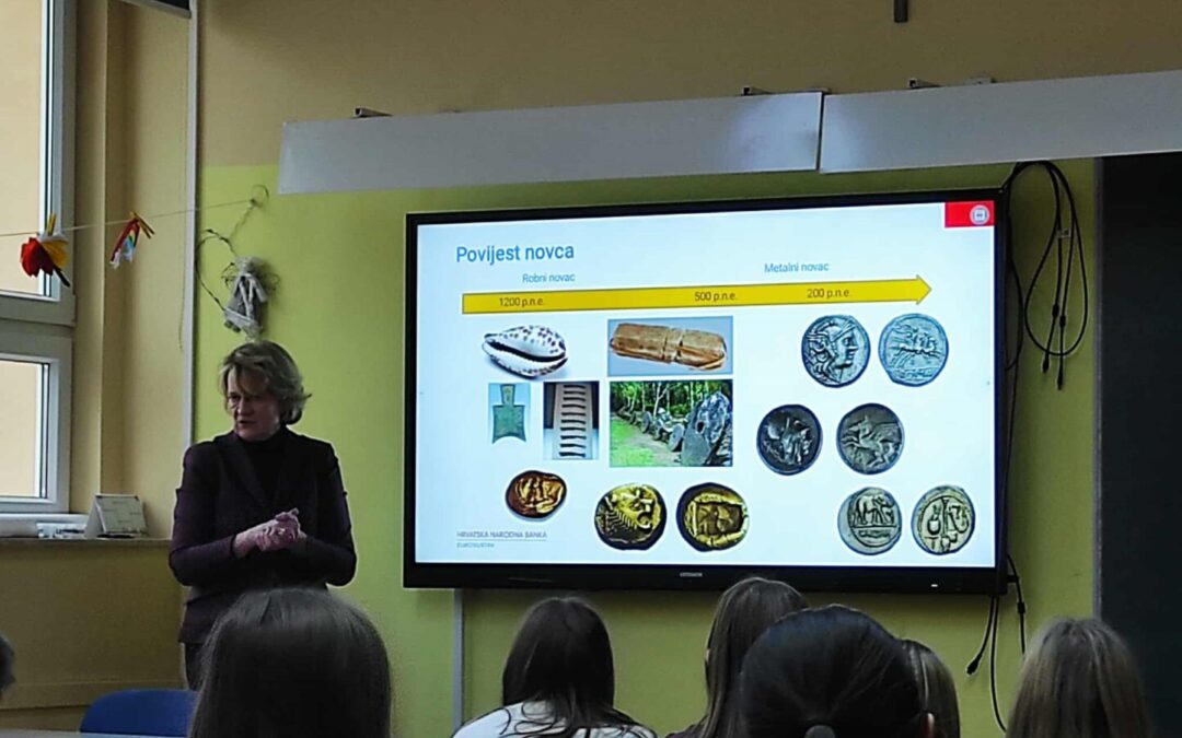 Predavanje Hrvatske narodne banke u našoj školi: „Euro, naš novac“