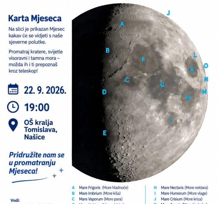 Promatranje Mjeseca u našoj školi
